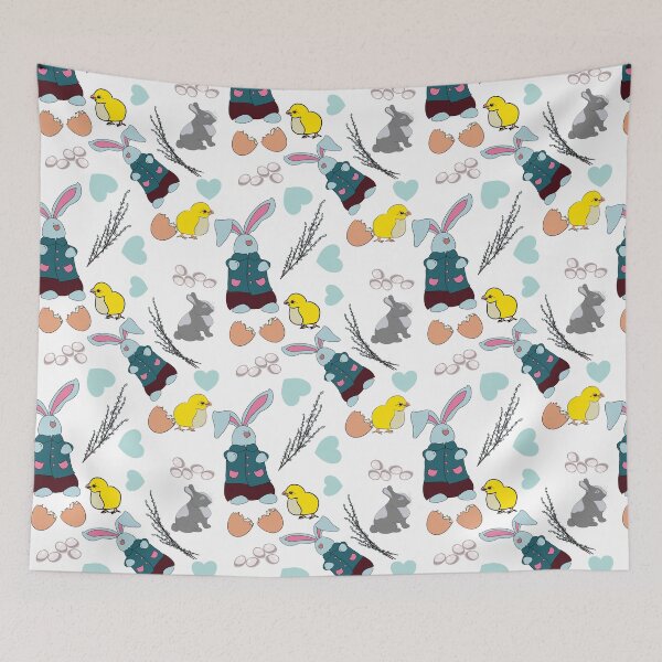 Item preview, Easter bunny holiday illustration  designed and sold by Mashusha-art.