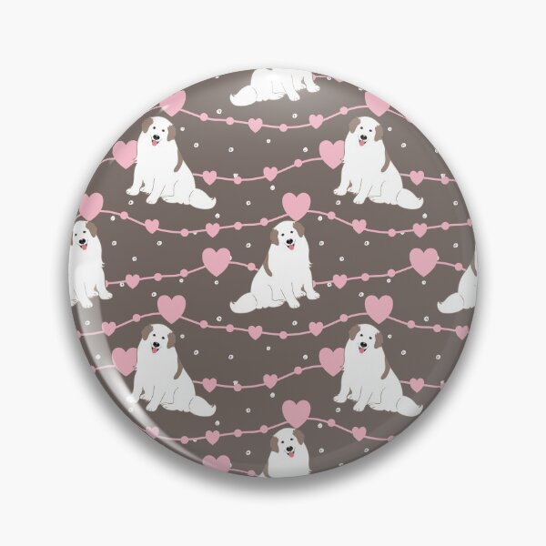 Item preview, Love Badger Great Pyrenees Dog with Markings designed and sold by Lulupainting.