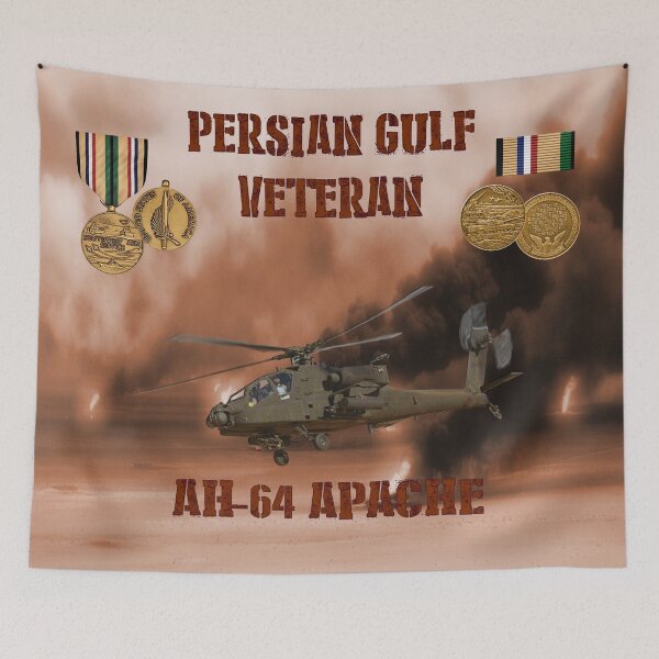 Item preview, AH-64 Apache Persian Gulf War Veteran designed and sold by Mil Merchant.