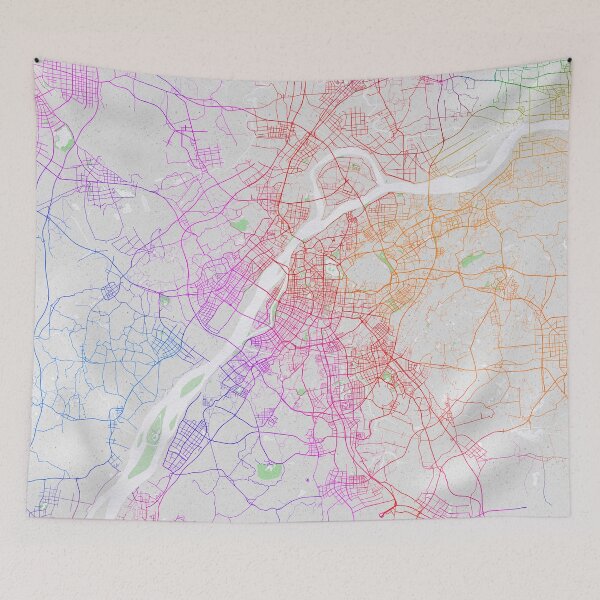 Item preview, Nanjing City Map of Jiangsu, China - Colorful designed and sold by deMAP.