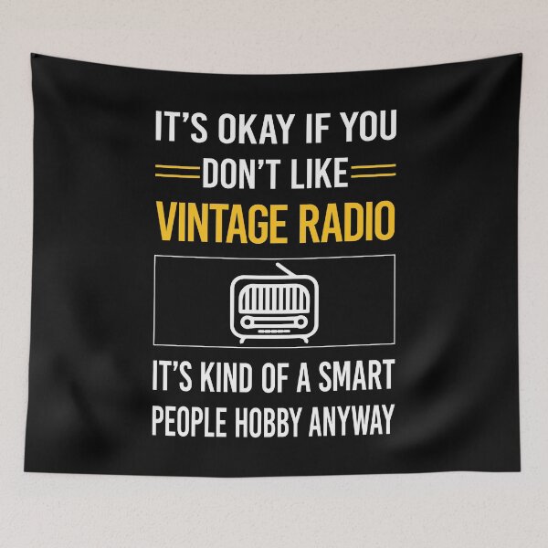 Item preview, Funny Smart People Vintage Radio designed and sold by jiggleterrified.