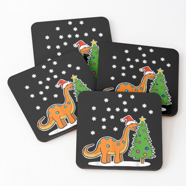 Item preview, Christmas Brachiosaurus Dinosaur eating a Christmas Tree designed and sold by Savelievich.