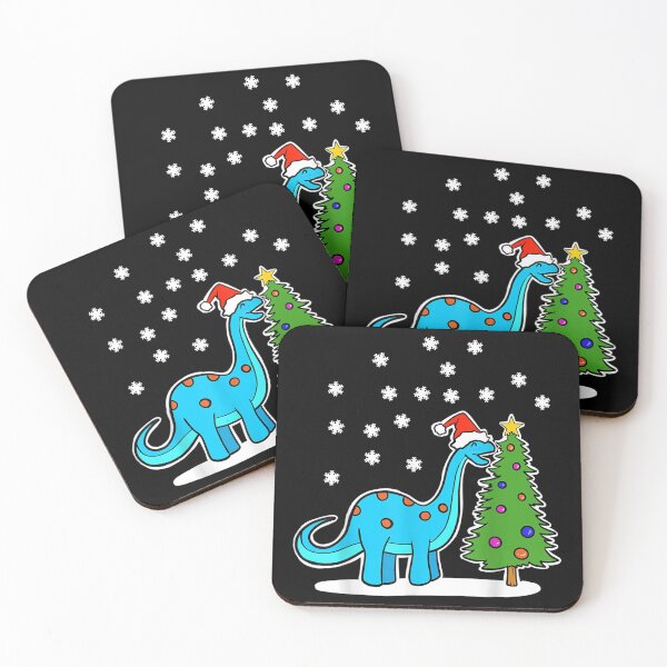 Item preview, Christmas Brachiosaurus Dinosaur eating a Christmas Tree designed and sold by Savelievich.