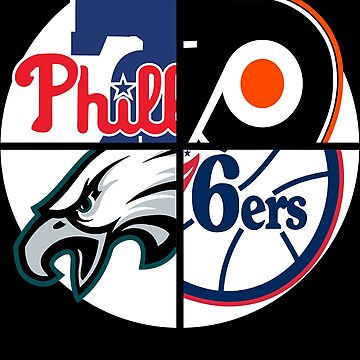 Philadelphia Sports Teams Poster, Philadelphia Eagles, Flyers, 76ers,  Phillies, gift