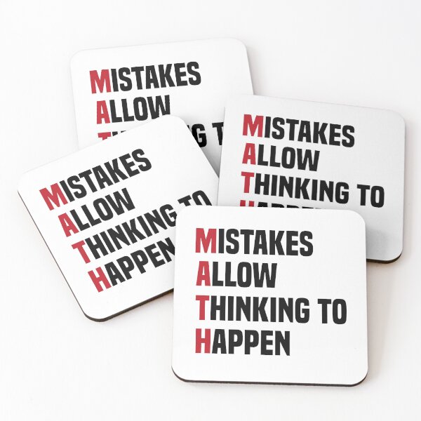 Item preview, Mistakes Allow Thinking To Happen - Math Student designed and sold by medbdj.