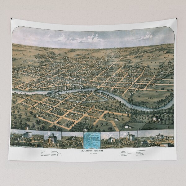 Item preview, South Bend - Indiana - 1866 designed and sold by paulrommer.