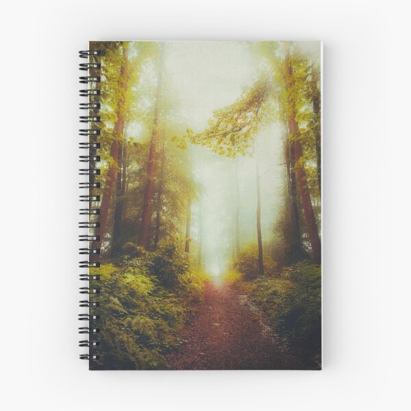 Item preview, Dream Hike - Path Through Foggy Forest designed and sold by Dyrk Wyst Redbubble Shop.