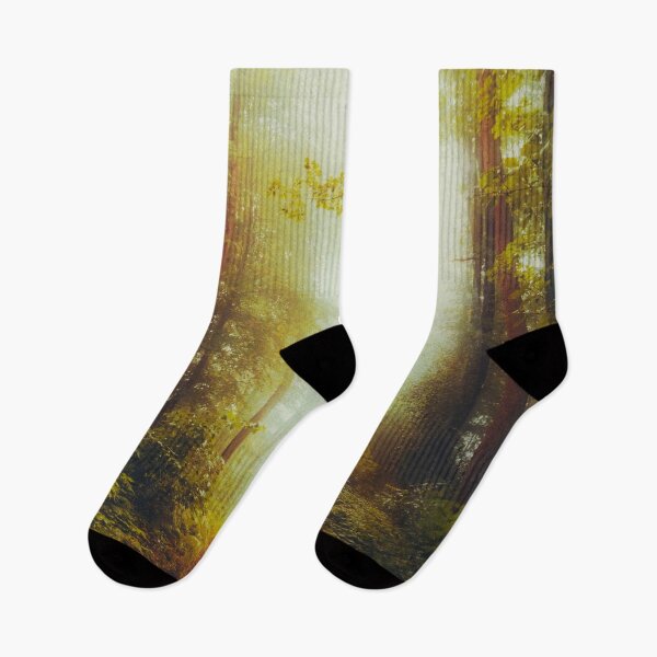 Item preview, Dream Hike - Path Through Foggy Forest designed and sold by Dyrk Wyst Redbubble Shop.
