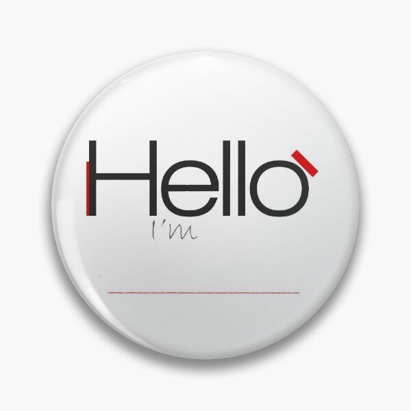 Item preview, minimal hello name text designed and sold by iSeek.