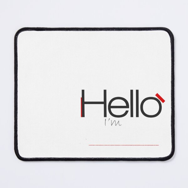 Item preview, minimal hello name text designed and sold by iSeek.