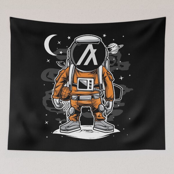 Item preview, Astronaut Basketball Algorand ALGO Coin To The Moon Crypto Token Cryptocurrency Blockchain Wallet designed and sold by AriellaGross.