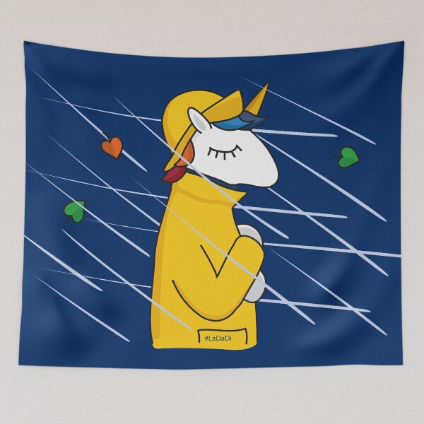Item preview, Unicorn in the autumn storm designed and sold by LaDaDi.