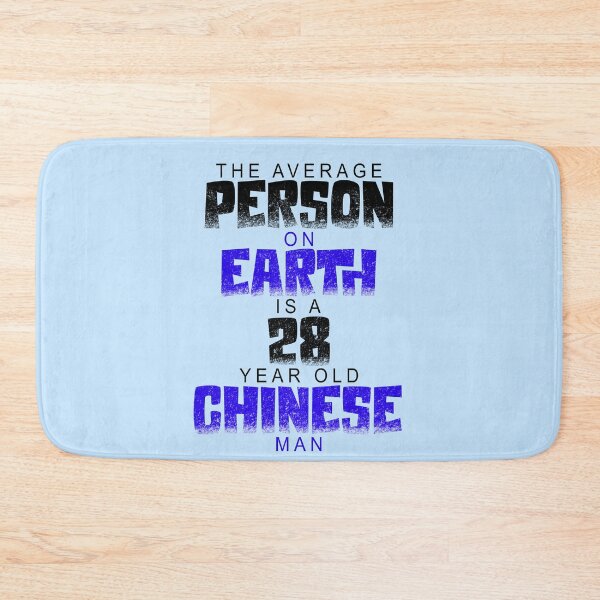 Item preview, The average person on earth is  a 28 year old Chinese man. designed and sold by Sticker Up.