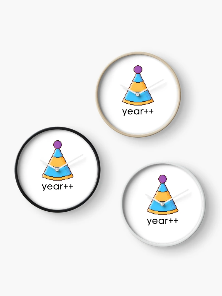 Thumbnail 3 of 4, Clock, Year++ designed and sold by TrendyCoder.