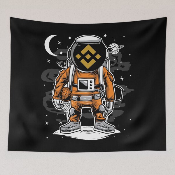 Item preview, Astronaut Basketball Binance BNB Coin To The Moon Crypto Token Cryptocurrency Blockchain Wallet HODL designed and sold by AriellaGross.