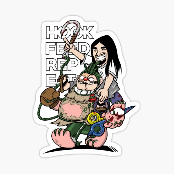 Pudge Persona White Sticker