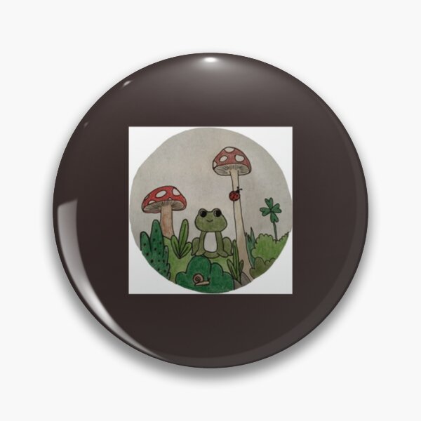 Item preview, Cottagecore frog and mushrooms   designed and sold by LifeWondering.