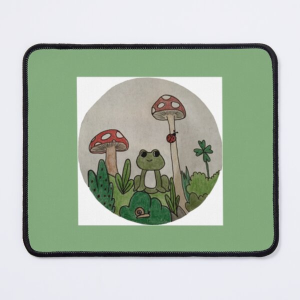 Item preview, Cottagecore frog and mushrooms   designed and sold by LifeWondering.