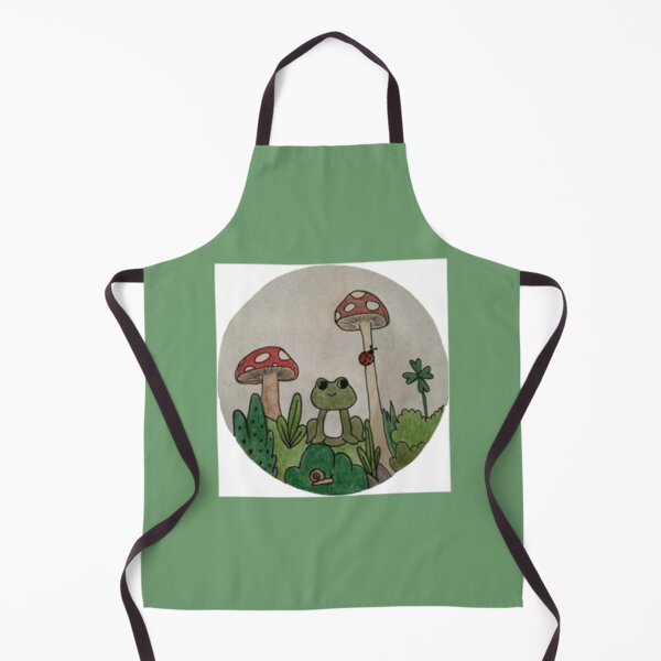 Item preview, Cottagecore frog and mushrooms   designed and sold by LifeWondering.