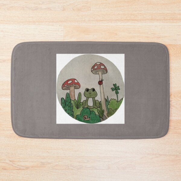 Item preview, Cottagecore frog and mushrooms   designed and sold by LifeWondering.