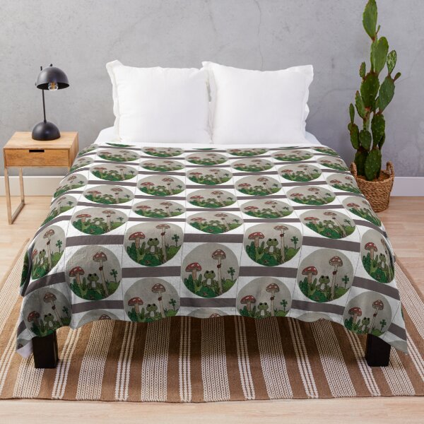 Item preview, Cottagecore frog and mushrooms   designed and sold by LifeWondering.