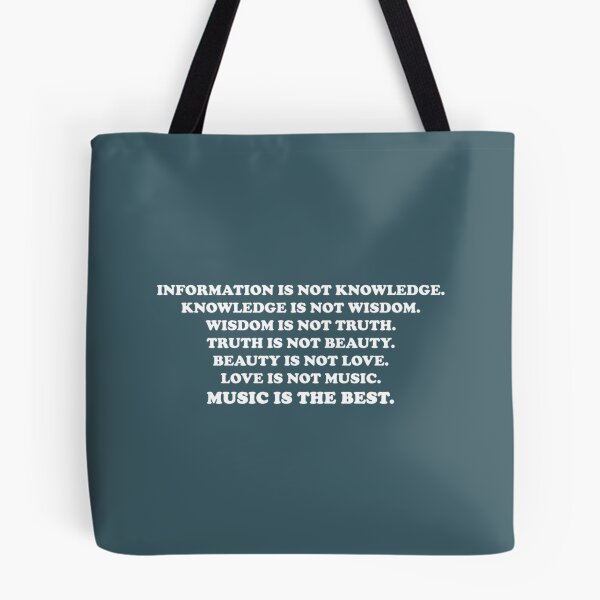 Item preview, Information Is Not Knowledge_quot_ Zappa quote   designed and sold by AnuttaraCraf.