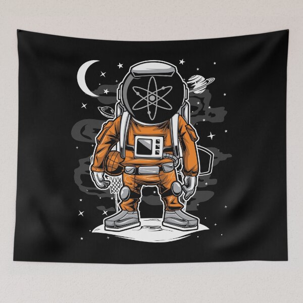 Item preview, Astronaut Basketball Cosmos ATOM Coin To The Moon Crypto Token Cryptocurrency Blockchain Wallet HODL designed and sold by AriellaGross.
