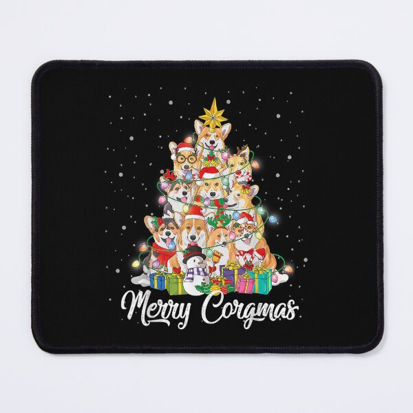 Item preview, Merry Corgmas Corgi Christmas Tree Fairy Lights Dog Lover designed and sold by Vavilovvladimir.