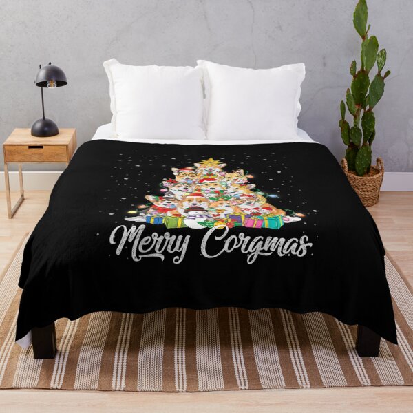 Item preview, Merry Corgmas Corgi Christmas Tree Fairy Lights Dog Lover designed and sold by Vavilovvladimir.