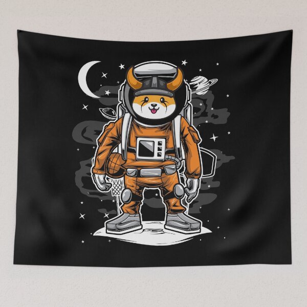 Item preview, Astronaut Basketball Floki Inu Coin To The Moon Crypto Token Floki Army Cryptocurrency Blockchain Wallet HODL designed and sold by AriellaGross.