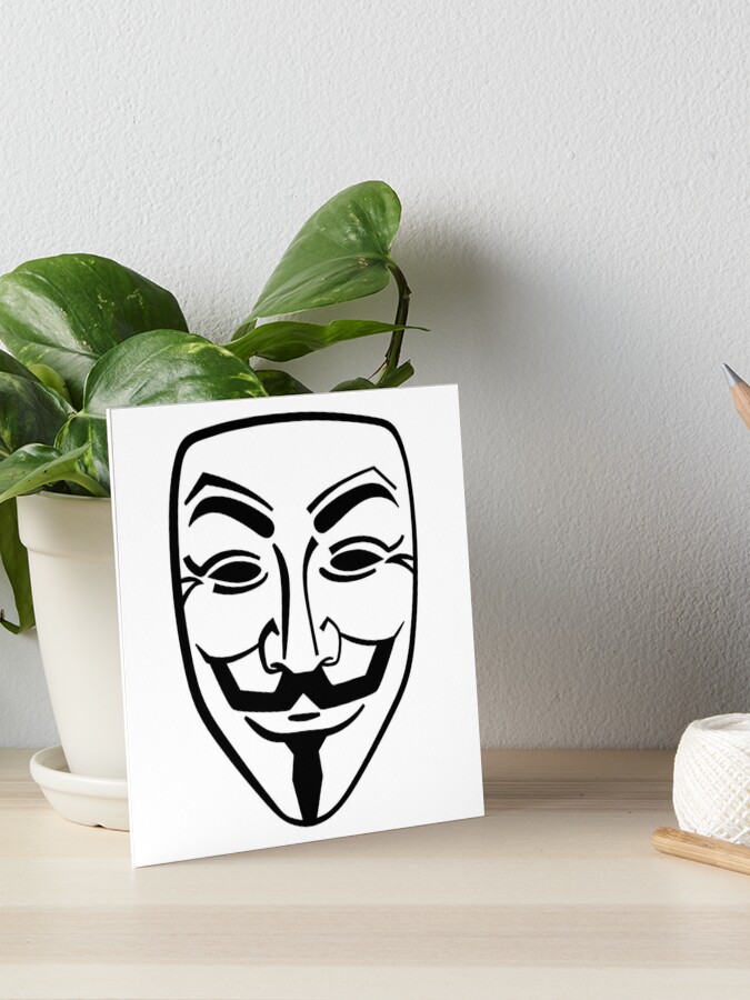 Anonymous Mask | Art Board Print