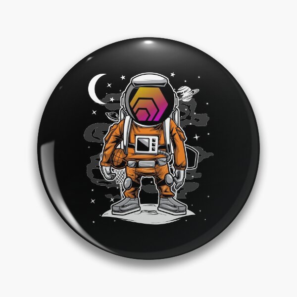 Item preview, Astronaut Basketball HEX Coin To The Moon Crypto Token Cryptocurrency Blockchain Wallet HODL designed and sold by AriellaGross.