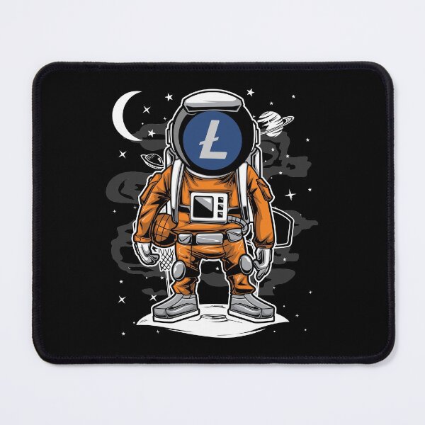 Item preview, Astronaut Basketball Litecoin LTC Coin To The Moon Crypto Token Cryptocurrency Blockchain Wallet HODL designed and sold by AriellaGross.