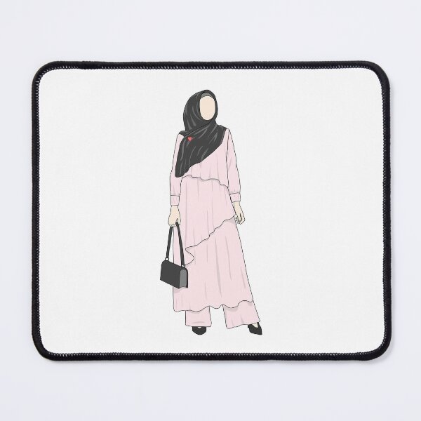 Item preview, A Muslim Woman Wears An Elegant Hijab Dress designed and sold by suwarnaadi.