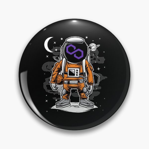 Item preview, Astronaut Basketball Polygon Matic Coin To The Moon Crypto Token Cryptocurrency Blockchain Wallet HODL designed and sold by AriellaGross.