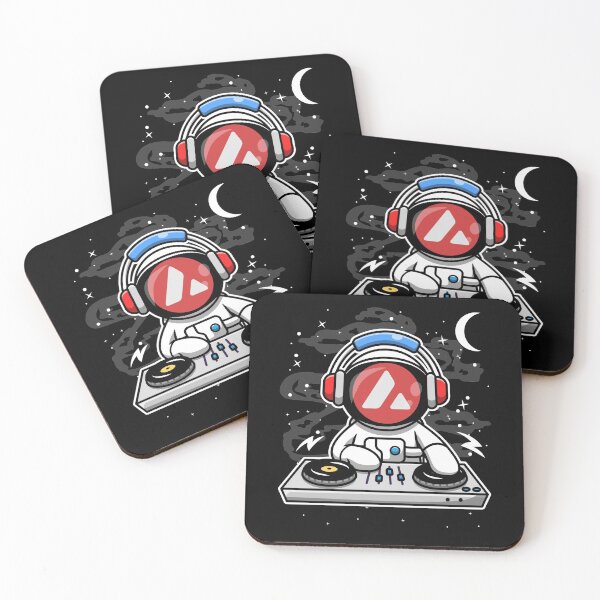 Item preview, Astronaut DJ Avalanche AVAX Coin To The Moon Crypto Token Cryptocurrency Blockchain Wallet HODL designed and sold by AriellaGross.