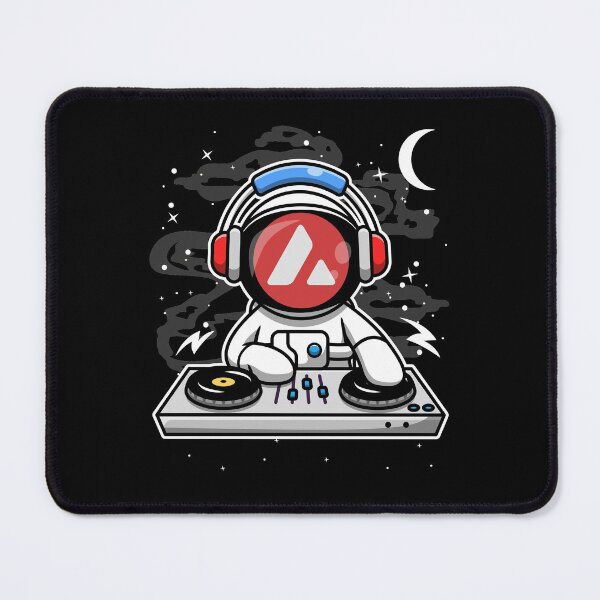 Item preview, Astronaut DJ Avalanche AVAX Coin To The Moon Crypto Token Cryptocurrency Blockchain Wallet HODL designed and sold by AriellaGross.