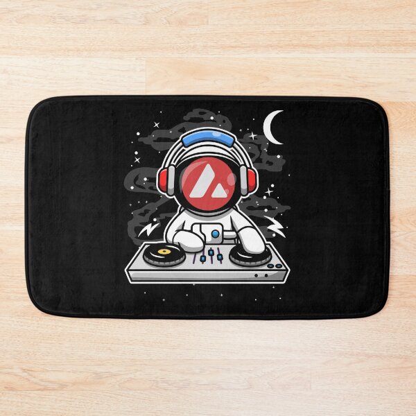Item preview, Astronaut DJ Avalanche AVAX Coin To The Moon Crypto Token Cryptocurrency Blockchain Wallet HODL designed and sold by AriellaGross.