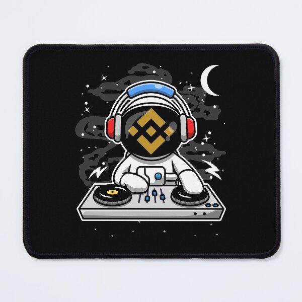 Item preview, Astronaut DJ Binance BNB Coin To The Moon Crypto Token Cryptocurrency Blockchain Wallet HODL designed and sold by AriellaGross.