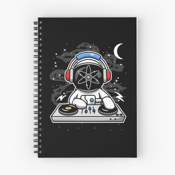 Item preview, Astronaut DJ Cosmos ATOM Coin To The Moon Crypto Token Cryptocurrency Blockchain Wallet HODL designed and sold by AriellaGross.