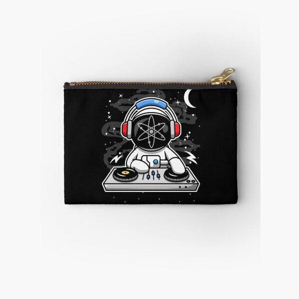 Item preview, Astronaut DJ Cosmos ATOM Coin To The Moon Crypto Token Cryptocurrency Blockchain Wallet HODL designed and sold by AriellaGross.