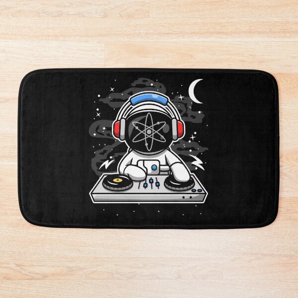 Item preview, Astronaut DJ Cosmos ATOM Coin To The Moon Crypto Token Cryptocurrency Blockchain Wallet HODL designed and sold by AriellaGross.