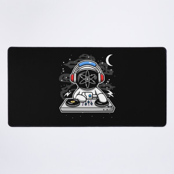 Item preview, Astronaut DJ Cosmos ATOM Coin To The Moon Crypto Token Cryptocurrency Blockchain Wallet HODL designed and sold by AriellaGross.