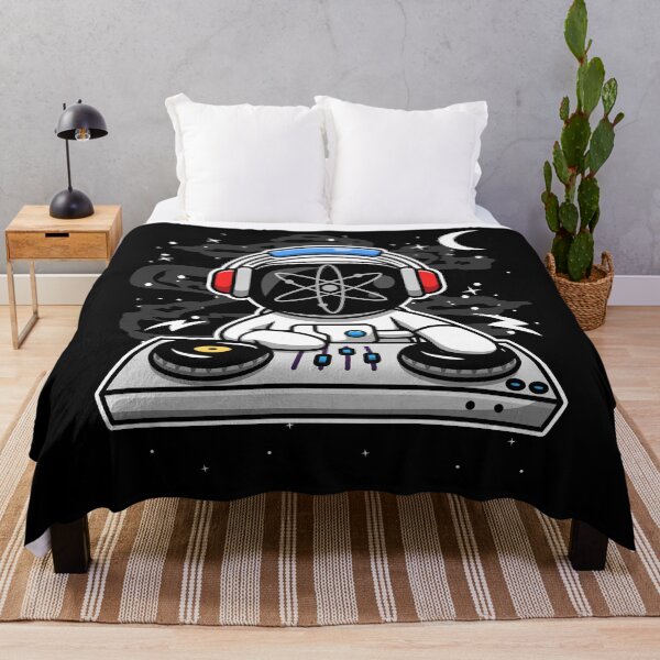 Item preview, Astronaut DJ Cosmos ATOM Coin To The Moon Crypto Token Cryptocurrency Blockchain Wallet HODL designed and sold by AriellaGross.