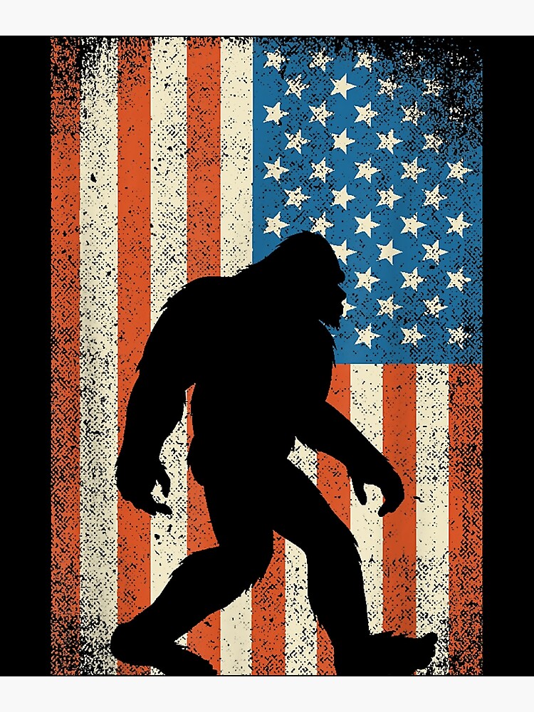 Bigfoot Sasquatch I Believe Tshirt Patriot American Flag Usa Bigfoot Sasquatch I Believe Tshirt Patriot American Flag Usa