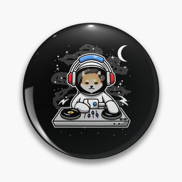 Item preview, Astronaut DJ Dogelon Mars ELON Coin To The Moon Crypto Token Cryptocurrency Blockchain Wallet HODL designed and sold by AriellaGross.