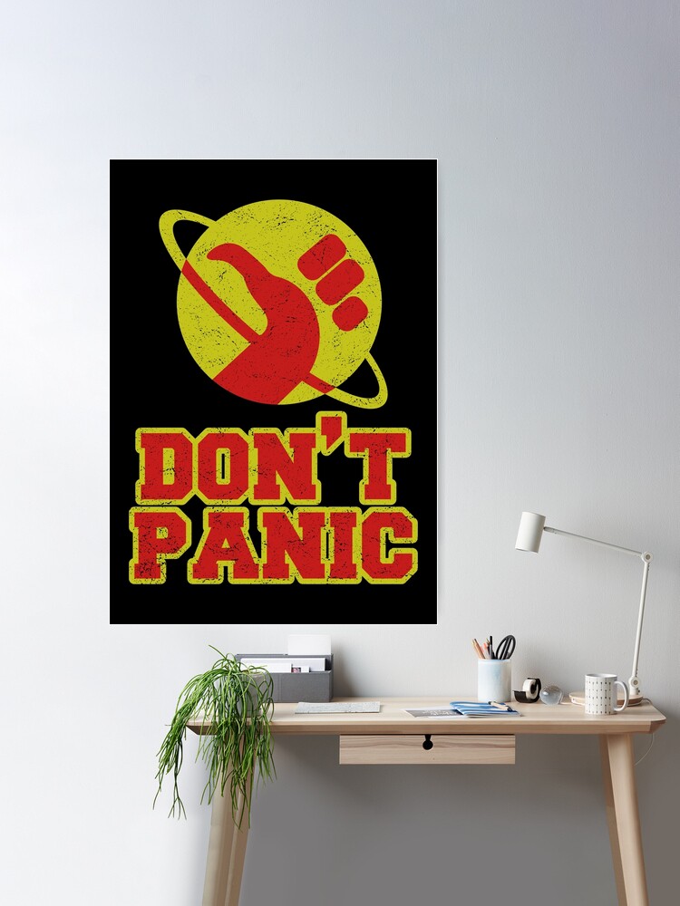 Hitchhikers Guide To The Galaxy Movie Poster Don't Panic 24x36