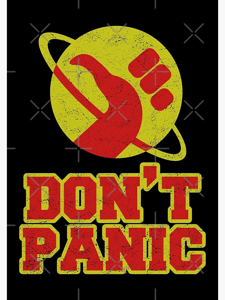 Don't Panic - Hitchhikers Guide | Greeting Card