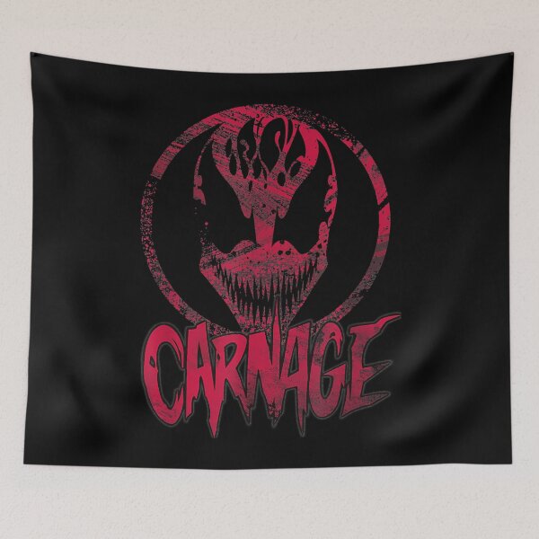 Artikelvorschau, Carnage Single Coated Red Painted Face Logo-Grafik entworfen und verkauft von KarenFishers.