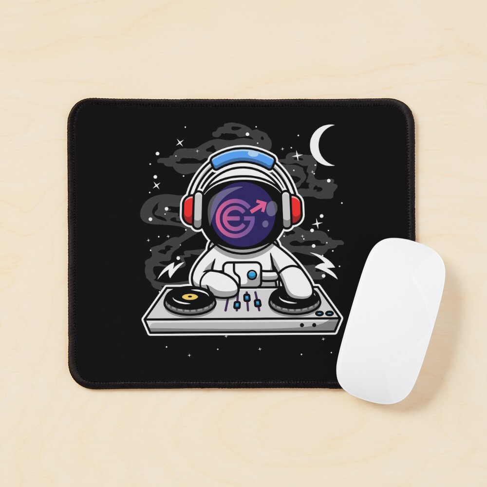 Astronaut DJ Evergrow EGC Coin To The Moon Crypto Token Cryptocurrency  Blockchain Wallet HODL